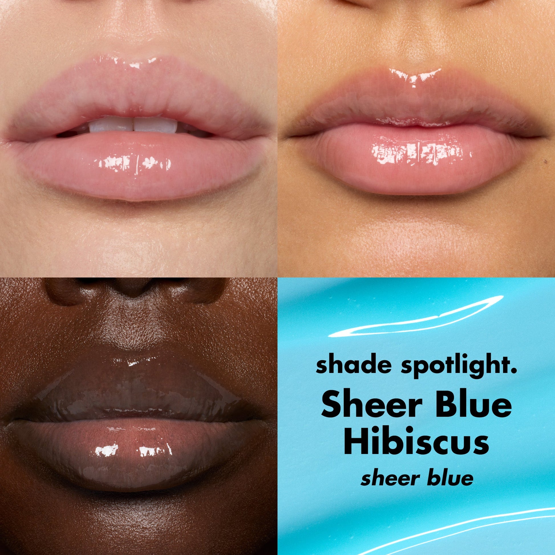 Shade Spotlight on Different Skin Tones: Sheer Blue Hibiscus