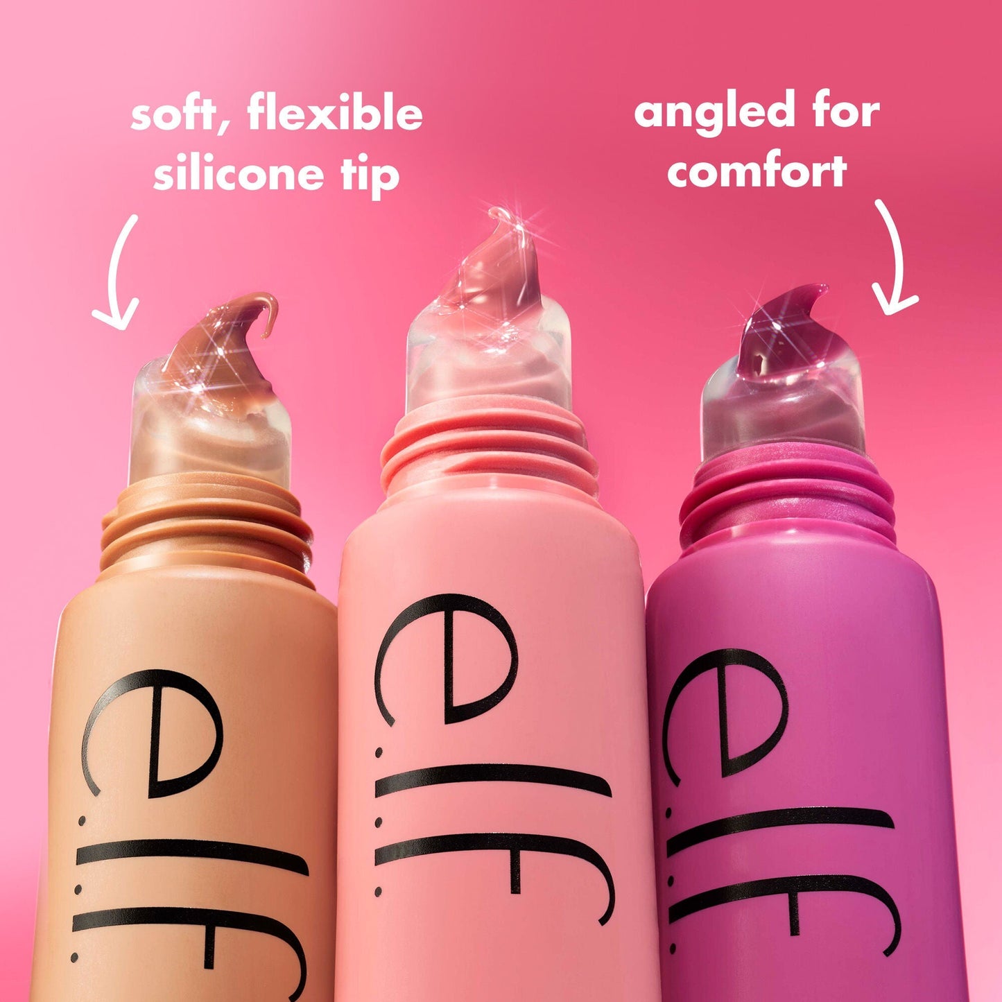 Glow Reviver Melting Lip Balm applicator is soft, flexible and angled for comfort